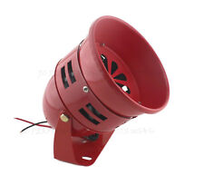 blemished FIRE ENGINE RED 12V AIR RAID SIREN HORN TORNADO ALARM REAL MOTOR DRIVE picture