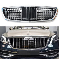 Chrome Front Grill for Mercedes Benz S-Class W222 2014-2020 MayBach Style Silver picture