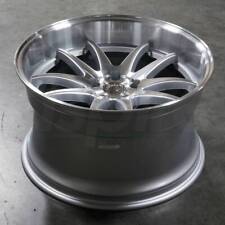 18x9.5/18x10.5 Silver Machined Wheels Aodhan DS02 DS2 5x114.3 22/22 (Set of 4) picture