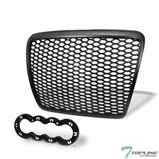 Topline For 2008-2011 Audi A6 RS Honeycomb Mesh Front Hood Bumper Grille - Black picture
