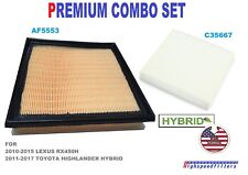 AF5553 C35667 PREMIUM COMBO AIR FILTER CABIN FILTER For 2010 - 2015 LEXUS RX450H picture