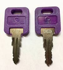 1 Pair (2 keys) Global Link Precut Keys G301 - G391 Select Your Key Number picture