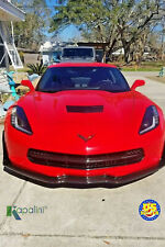 14-Up Corvette C7 Z06 Z07 Stage 3 Front Splitter with Winglets- Carbon Flash picture