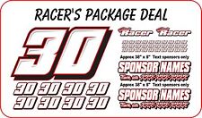 RACE CAR NUMBERS PACKAGE  DIRT LATE MODEL MODIFIED STREET STOCK IMCA picture