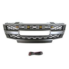 Matte Black Grille Fits For  Nissan Frontier 2009-2016 Front Grille W/LED Light picture