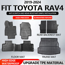 For 2019-2024 Toyota RAV4 Cargo Mats Floor Mats Backrest Mat Trunk Liners TPE picture