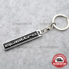 Audi Quattro Sport Alloy Car Home Key Nameplate Keychain Ring Strap Decorate picture