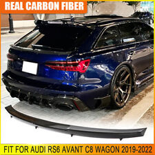 Fits Audi A6 Avant RS6 C8 Wagon 2019UP Dry Carbon Rear Trunk middle Spoiler Wing picture