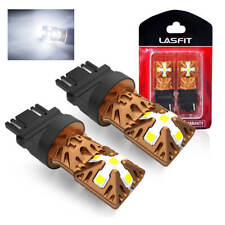 Lasfit 3156 3157 4157 LED Backup Reverse Light Bulbs 6000K Xenon White Bright 2x picture