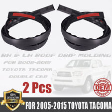 2PCS ROOF DRIP MOLDING FOR 2005-2015 TOYOTA TACOMA DOUBLE CAB RH&LH 75551-04063 picture