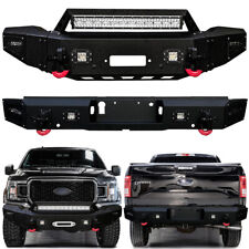 For 2018-2020 Ford F150 New Textured Black Front or Rear Bumper w/LED Lights picture