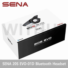 SENA 20S-EVO-01D Motorcycle Bluetooth Communication System, Headset - Dual 2Pack picture