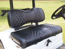 4PCS Black Golf Cart Seat Cover Fit Yamaha Drive G29, Drive 2, Diamond Stitching picture