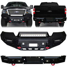 For 2004-2006 11th Gen Ford F150 Front or Rear Bumper w/Winch Plate&LED Light picture
