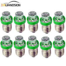 10pcs Bright LED Bulb F3 E10 Green Color Screw Lamp for Dashboard Led Light 12V picture