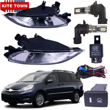 New Pair Of LED Fog Lights + Switch + Wiring Kit For Toyota Sienna 2006-2010 US picture
