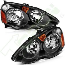 Black Housing For 2002-2004 Acura RSX DC5 Replacement Headlights Left + Right picture