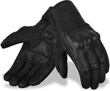 Men's Premium Leather Street Motorcycle Protective Cruiser Biker Gel Gloves picture