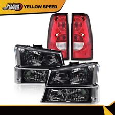 Fit For 03-06 Chevy Silverado Avalanche 1500-3500 Bumper Headlight + Tail Lights picture