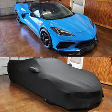 Indoor Car Cover Satin Stretch Dust Scratch Protector For Corvette C8 2020-2022 picture