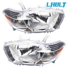 LABLT Pair Headlights Halogen Chrome Clear Lens For 2008-2010 Toyota Highlander picture