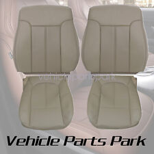 For 2011-2016 Ford F250 F350 Lariat Leather AC Seat Cover Front Bottom & Top Tan picture