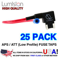 25 PACK Lumision Add-A-Circuit Low Profile APR APT Fuse Tap Lot Dash Cam Radar picture
