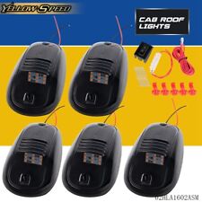 5pcs Smoked 9 Amber LED Cab Roof Running Marker Lights Truck Fit For Truck SUV picture