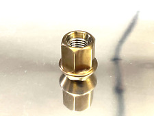 Gold M12 x 1.25 17HEX 60 Degree Acorn Seat 17.5mm Long Titanium Lug Nut 20Pcs picture