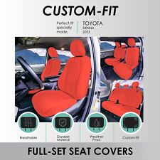 Custom Fit Car Seat Covers for 2021-2024 Toyota Sienna- 8 Passenger picture