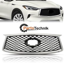 For 2019-23 Infiniti QX50 Front Upper Grille Chrome Black W/ Camera Option Grill picture