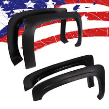 FIT FOR 2007-2013 CHEVY SILVERADO 1500 FENDER FLARES CREW CAB 5.8' BED BLACK SET picture