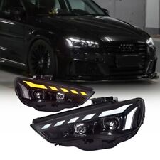 Pair LED Headlight Upgrade For Audi A3 2013-2016 Laser Projector DRL Head Lamps picture