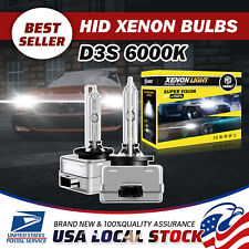 Premium D3S 6000K Super White Xenon HID Bulbs Replace Factory Pair 2pcs picture
