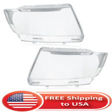 Pair Headlight Lens Cover For 2011-2013 Jeep Grand Cherokee Clear Left+Right picture