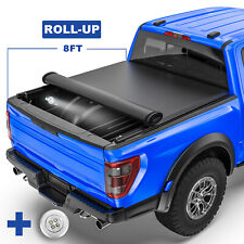 8FT Roll Up Truck Tonneau Cover Soft For 2007-2013 Toyota Tundra Long Bed 97.6' picture