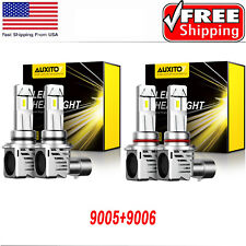 Auxito 9005+9006 Combo LED Headlight 400W 720000LM High/Low Beam 6500K Bulbs Kit picture