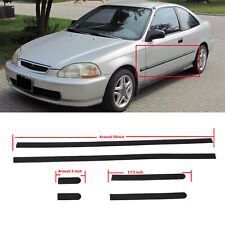 Fit 96-00 Civic 2dr Sedan Thin Body Side Door protective moldings Panel Molding picture