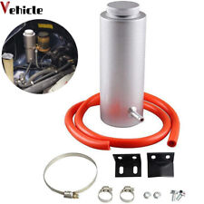 NEW Universal Radiator Coolant Catch Tank Overflow Reservoir Silver Aluminum USA picture