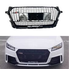 Black Front Bumper Honeycomb Grille For Audi TT TTS 2016-2020 Update to TTRS picture