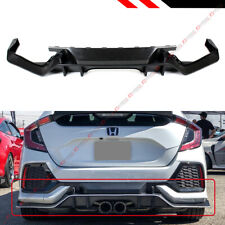 FOR 2017-21 HONDA CIVIC FK7 5D HATCHBACK SPORT TYPE-R STYLE REAR BUMPER DIFFUSER picture