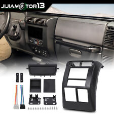 FIT FOR 97-02 JEEP WRANGLER TJ DOUBLE DIN DASH BEZEL RADIO STEREO MOUNTING KITS  picture