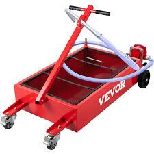 VEVOR 18 Gallon Oil Drain Pan Low Profile Dolly w/ Pump and Wheels Car Truck picture