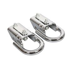 Fit for 09 thru 17 Ford F150 Chrome Tow Hooks PAIR w/ Hardware picture