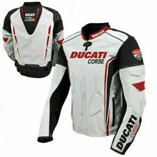 Men Ducati Motorcycle Jacket Motorbike Leather Racing Riding Biker Sports Jacket picture