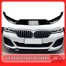 For 2021-2023 BMW 5 Series G30 M Sport 540i Front Bumper Spoiler Lip Gloss Black picture