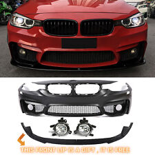 F80 M3 Style Font Bumper FOR BMW F30 F31 3 SERIES  W/O PDC W/ Fog Lights 2012-18 picture