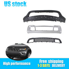3pcs For 2014 2015 2016 Jeep Grand Cherokee New Front Bumper Cover Kit Textured picture