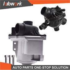 Labwork Electric Engine Water Pump W/ Thermostat For BMW N54 N55 3.0L 135i 335i picture