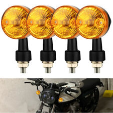 4x Black Classic Motorcycle Turn Signals Indicator Blinker Light For Cafe Racer picture